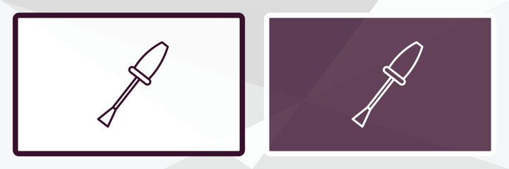 nail brush outline icon. Linear vector from beauty concept. Thin line white and black nail brush icon isolated on white and dark background