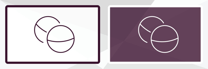 bath salts bomb outline icon. Linear vector from beauty concept. Thin line white and black bath salts bomb icon isolated on white and dark background