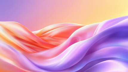Soft waves of pink and purple blend seamlessly in this abstract design, creating serene and calming atmosphere. gentle gradients evoke sense of tranquility and beauty