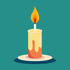 vector illustartion of candle