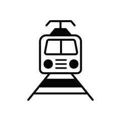 Tram icon vector stock illustration