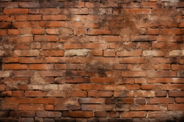 Obraz premium Restored historical brick walls in a city park, showcasing the blend of old architecture and green spaces