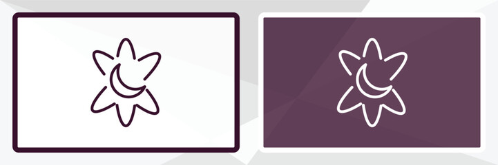 simulator outline icon. Linear vector from astronomy concept. Thin line white and black simulator icon isolated on white and dark background