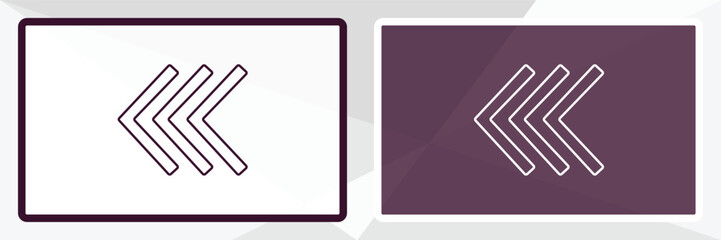 chevrons outline icon. Linear vector from army and milatry concept. Thin line white and black chevrons icon isolated on white and dark background