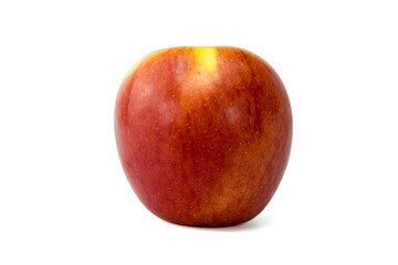 Red apple or envy apple isolated on white background, clipping path top view flat lay