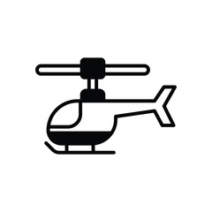 Helicopter icon vector stock illustration