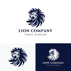 Modern Lion Head Logo Design