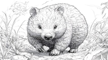 Intricate Black And White Illustration