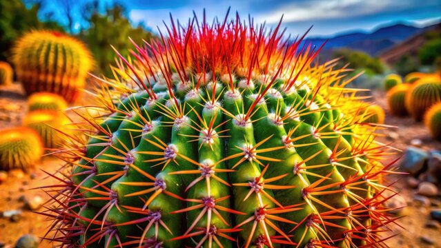 Beautiful Espostoa cactus with unique spines, showcasing its natural beauty in a desert landscape