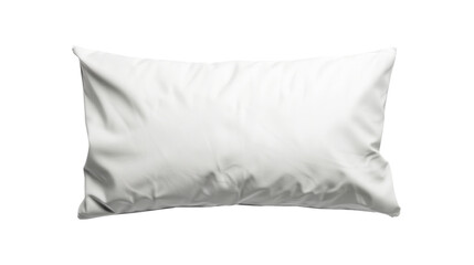 Obraz premium Soft white silk pillowcases on white background