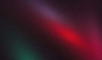 Abstract red green color glowing neon light beams grainy gradient backdrop design. Elegant bright, shiny, glowing, noisy multicolored neon gradient banner, poster, website header.