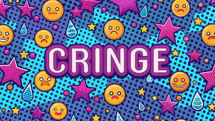 Abstract Grinch background with emoji