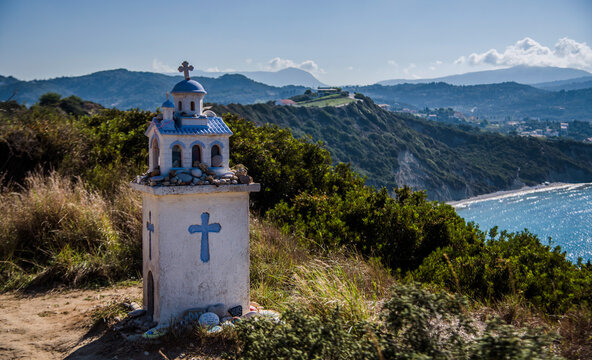Kapliczka Shrine, Near Arillas, Corfu, Greece.