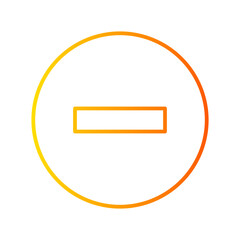 forbidden gradient icon