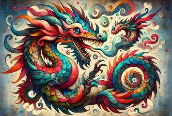 "Dragones de Fantas&iacute;a Espiral"