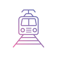 Tram icon vector stock illustration
