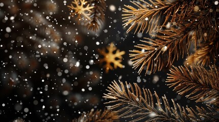 Naklejka premium christmas background with snowflakes