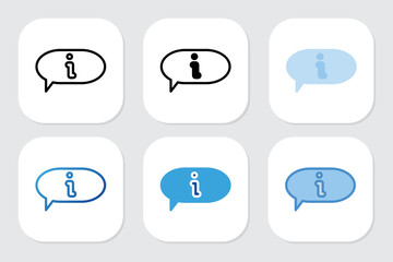 info icons with various design styles