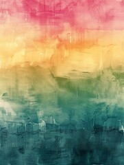 Abstract watercolor background with vibrant hues of pink, yellow, green, and blue.
