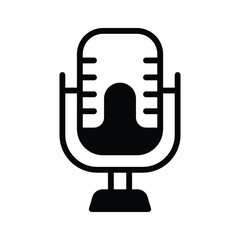 Microphone for recording audio or amplifying sound