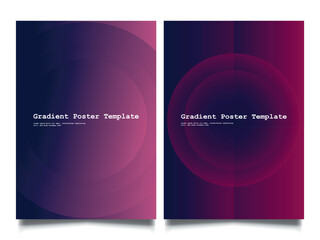 Fototapeta premium minimal colourful gradient poster template design. design template for flyer, social media post, brochure.