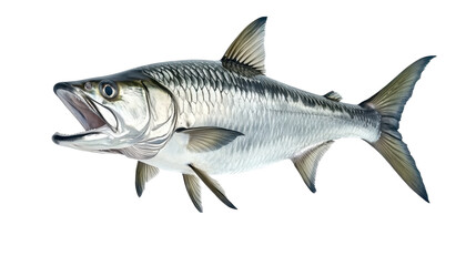 Obraz premium Isolated a tarpon fish on transparent background