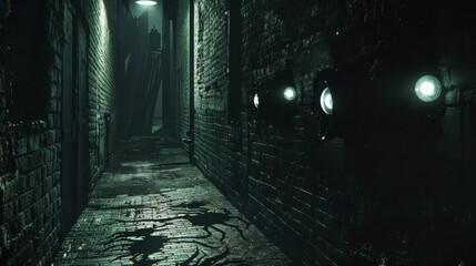 Chilling Shadows in an Abandoned House