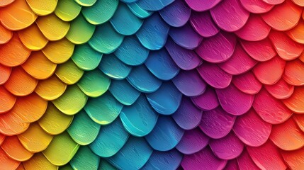 Vibrant Rainbow Snakeskin Texture Background