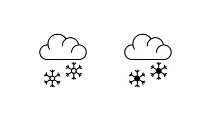 Christmas Cloud icon design with white background stock illustration