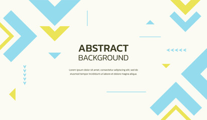 Blue and yellow abstract geometric background vector illustration