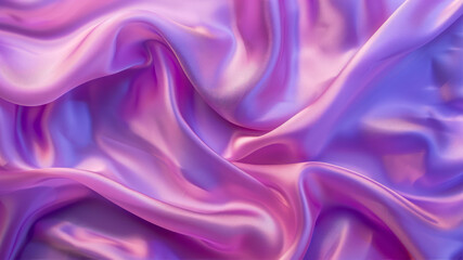 Obraz premium Beautiful purple pink silk satin background Soft folds Shiny fabric Luxury lilac background