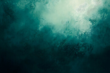 Fototapeta premium Dark green grungy background. Generative Ai.