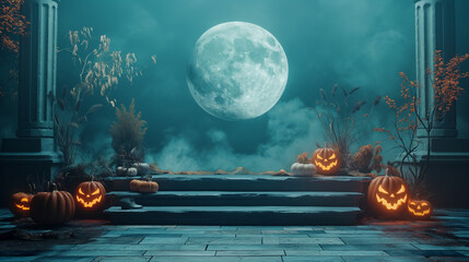 Spooky Halloween Night at the Ancient Ruins