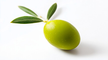Obraz premium green olives on a branch