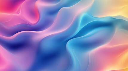 Obraz premium Soft Gradient Flow of Cool Blues and Pinks With Fluid Motion and Blended Textures