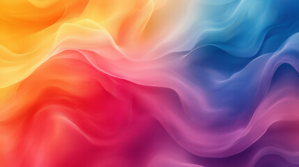Obraz premium Vibrant Colorful Gradient Flowing Abstract with Red Yellow Blue and Purple Hues