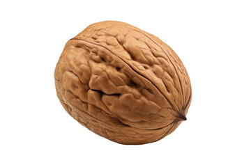 Obraz premium Natural Walnut Isolated on Transparent Background.
