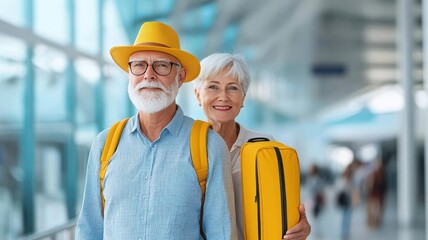 Seniors traveling abroad with their savings, symbolizing the rewards of smart retirement investments silver economy, retirement rewards