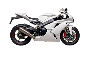 Aggressive Sports Heavy Bike Isolated on Transparent Background.