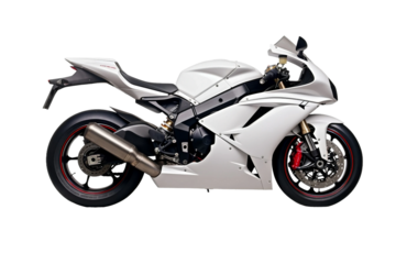 Aggressive Sports Heavy Bike Isolated on Transparent Background.