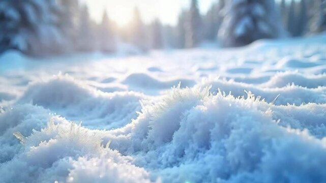 snow covered trees