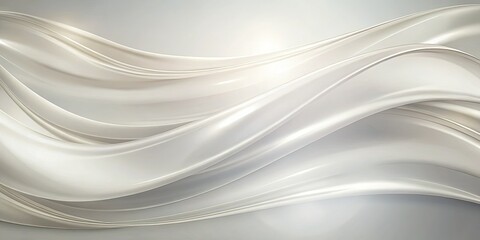 Fototapeta premium An elegant gray gradient background adorned with soft white waves perfect for creating stunning wedding cards and invitations. Ideal for a sophisticated and romantic touch.