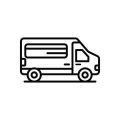 Van icon vector stock illustration
