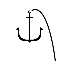 anchor glyph icon