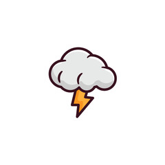 thundercloud cartoon illustration