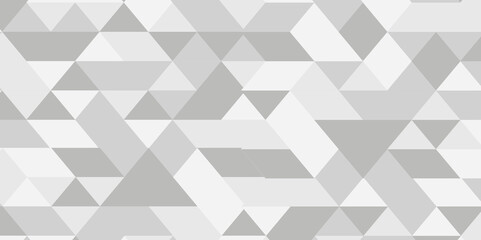 Obraz premium Seamless geometric pattern square shapes low polygon backdrop background. Abstract geometric wall tile and metal cube background triangle wallpaper. Gray and white polygonal background.