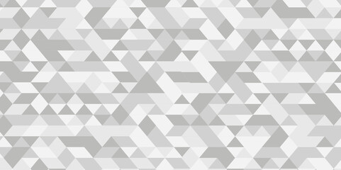 Fototapeta premium Seamless geometric pattern square shapes low polygon backdrop background. Abstract geometric wall tile and metal cube background triangle wallpaper. Gray and white polygonal background.