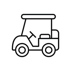 Fototapeta premium Golf Cart icon vector stock illustration