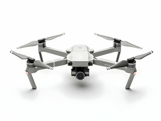 Photo Realistic Gray Drone on White Background