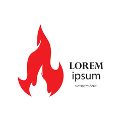 fire logo design burning and blazing